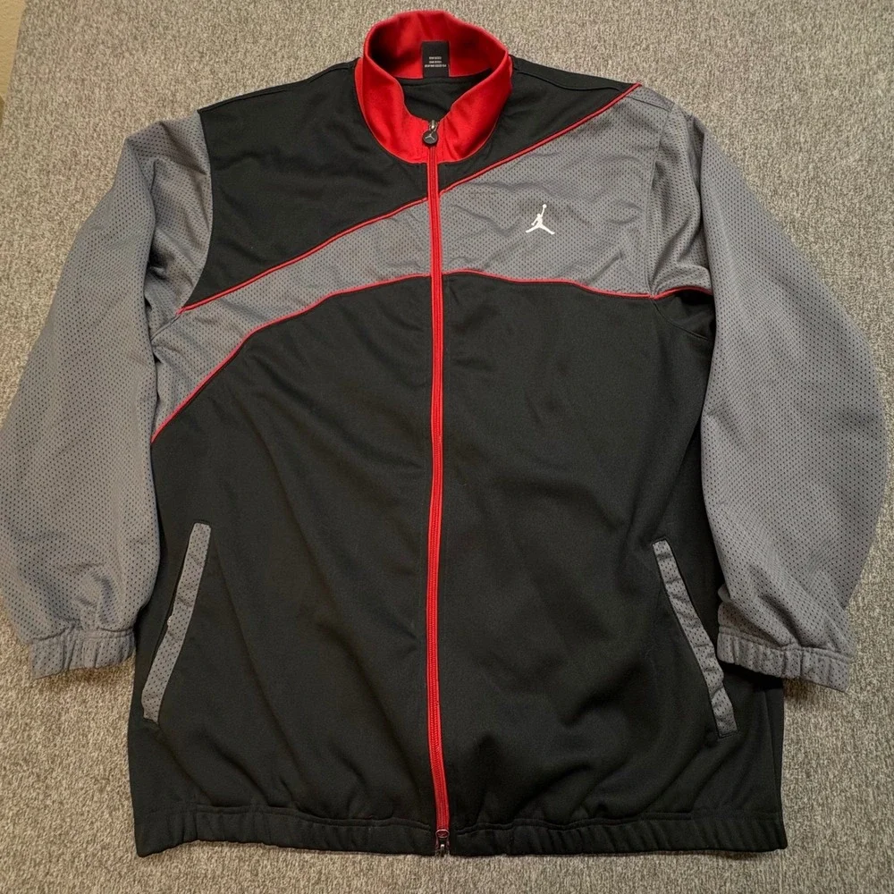 VTG Nike Air Jordan 20th Anniversary Track Jacket Full Zip Mens XL Basketball